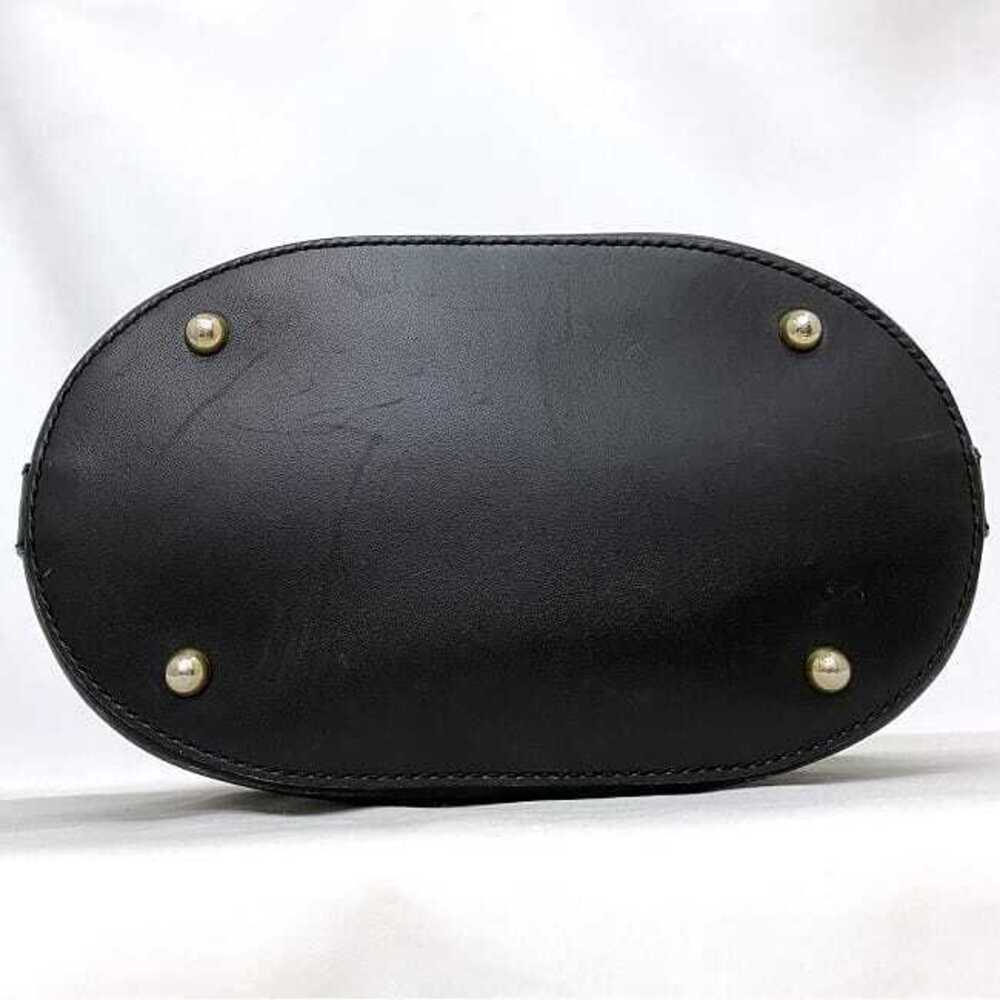 Celine Tote Bag Black Gold Macadam Canvas Leather Logo CC Shoulder All over - Picture 4 of 10